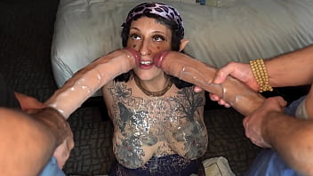 Hippie Chick with Big Tits Anal Double Penetration 2 Huge