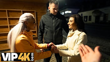 SWAP4K. Swap wives ended up as hot threesome with a