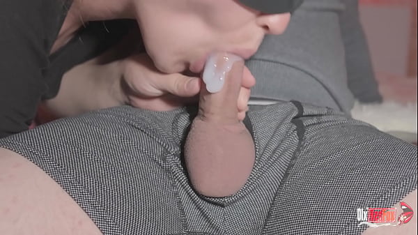 Stunning close-up blowjob with cum in mouth