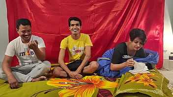 Husband fingering while his wife fuck Threesome sex Bengali ,