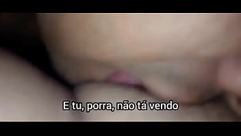 Sucking the pussy that the male just came on you