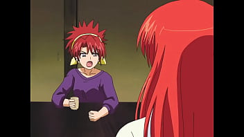 Hentai threesome with redhead sisters