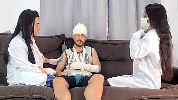 Lucky has two nurses who give a different treatment