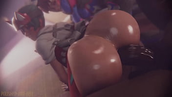 Two Black Men Pulverize the Wombs of and Kiriko