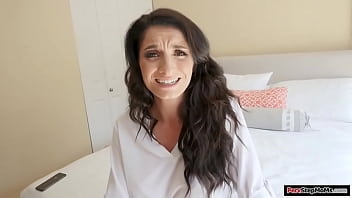 Busty milf rides her stepsons big cock