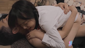 Sexy Chinese teen Yuli in uniform fucks with her boyfriend.