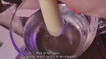 Two vibrators destroy her pussy