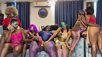 ⭐️ SCENE 3 &mdash; Seven African Teen Girls Lesbian Orgy