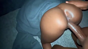 ANAL CREAM. Busty black babe sucking and fucking massive bbc