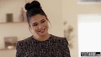 Mature MILF stepmom seduces big dick stepson in law and