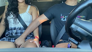 Horny passenger gets into Uber without panties and driver can't