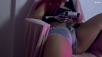 Goth masturbating with a remote control, what more could you