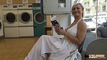 Kim, milf with big tits, fucks two young guys