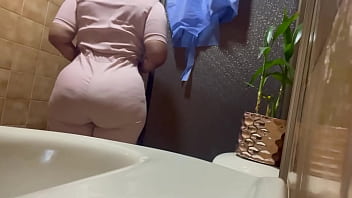 Camera records beautiful squirts in the clinic bathroom