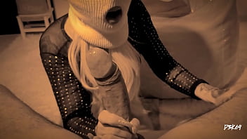 Deep throat blowjob on cock and lots of cum in