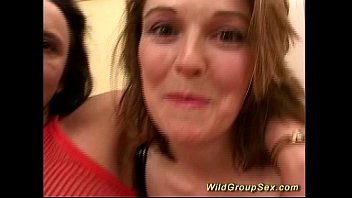 Her first anal gangbang party