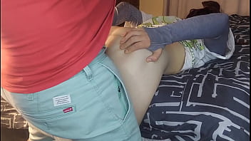 Dildo fucking my 18 year old stepdaughter while my wife