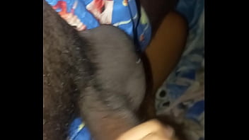 My stepsister gives me a blowjob while we watch a