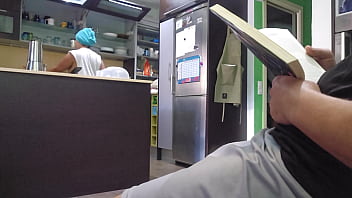 I show my big erection to my stepmother, she couldn't