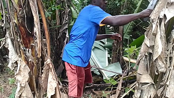 Sex with plantain in the garden