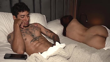 Step-siblings share room after many years without seeing each other