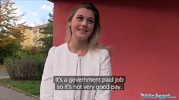 Public Agent Sexy teacher Agnes White fucking in a car