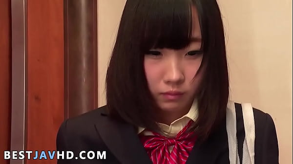 Rin Aoki, the hot Japanese school-girl, blows the jism out