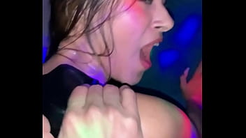 Latina fucks hard in the nightclub