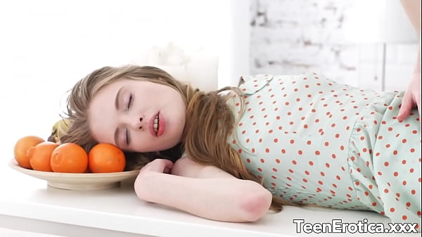 Young Adel Bye Gets Eaten out on Kitchen Table Before