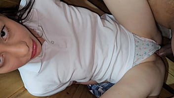 The teacher calls his student to the bathroom and makes