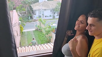 The husband made a mistake while cutting the grass, I