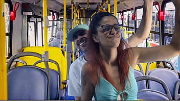Student stretched and fucked on the bus in public
