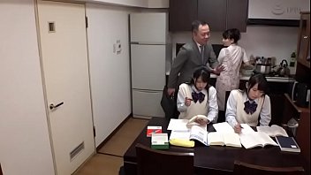 Japanese step father fuck his teen