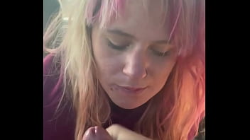 Pretty hooker gets on her knees to suck dick in