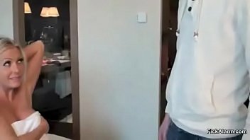 Horny teen bitch fucks 3 guys one after the other