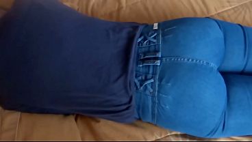 My stepson fills my ass with cum, masturbates, and gives