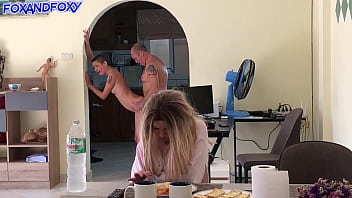 Amateur Naughty stepdaughter hid in the fridge and got ass