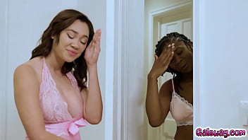 Hazel Grace is feeling horny and sneaks into Madi Laine's