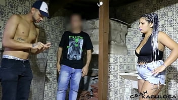 The neighbor came to see the water tank and I