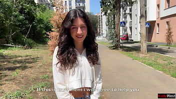 Hottie Katty West asks Random Guy to Cum on Her