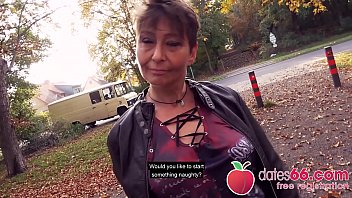 UGLY and OLD - MILF, almost GRANNY public fuck &