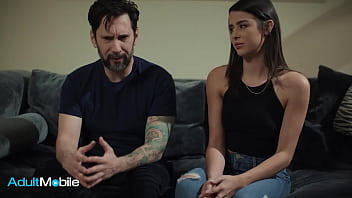 ADULTMOBILE - Hot Brunette Tells Her Step-Uncle Her Boyfriend Won&rsquo;t