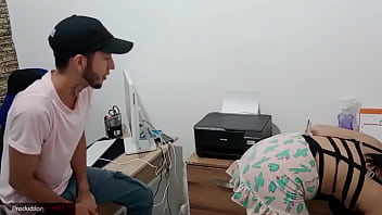 My stepbrother's fucking wife has huge tits that fascinate me,