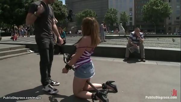 Bound teen made to crawl in public