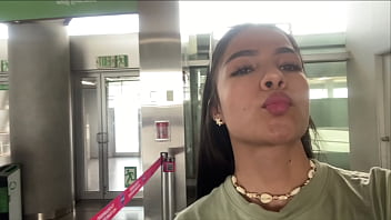 Passenger On Board Masturbates with CREAM in the BATHROOM of