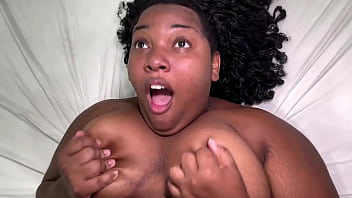 Brazilian black bbw teen on amateur threesome