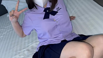 A young female student agrees to be creampied in exchange