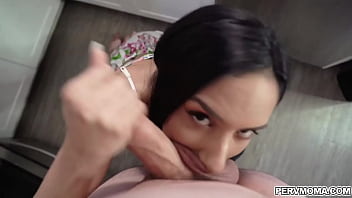 Stepson helping his stepmom Tia Cyrus solve her sex problems