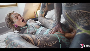 Tattooed Girl Deep Anal Pounding
