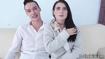 Petite Wife Nicole Black Loves Riding Dick Next to Her